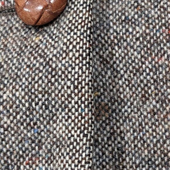 Charles Klein Wool Brown Two Button Blazer Chestnut Button Patch Elbows Size 40S - Picture 9 of 11